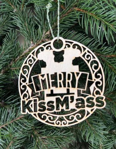 Karácsonyfa dísz - Merry KissM'Ass