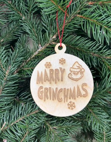 Karácsonyfa dísz - Merry Grinchmas