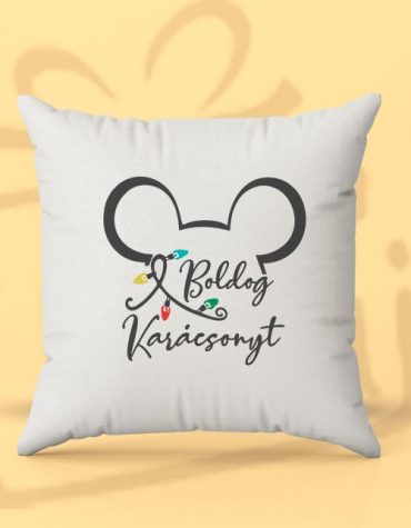Boldog karácsonyt Mickey (párna)